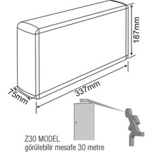 Arsel Dekolite Z Serisi AE60-5213-L(500) Acil Çıkış Yönlendirme Armatürü Sürekli ve Kesintide 180 Dak. Yanan 500 Lümen LED