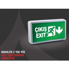 Arsel Dekolite Z Serisi Eko AE-4213-LE Acil Çıkış Yönlendirme Armatürü Sürekli ve Kesintide 180 Dak. Yanan 20XF LED