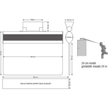 Arsel Orion AEB-24223-L Acil Çıkış Yönlendirme Armatürü Sürekli ve Kesintide 180 Dak. Yanan 8xf LED