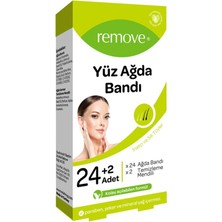 Remove Inatçı Ve Sık Tüyler Yüz Ağda Bandı 24'Lü