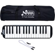 Nara 32 Tuşlu Melodika Siyah Bez Çanta ile Taşınabilir Müzik Aleti