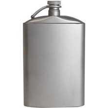 Three Beans Lıxada Titanyum Flask 260/200 ml Şarap Kalça Flagon W Vidalı Cap Klip Ultralight Hidrasyon Düz Şişe (Yurt Dışından)