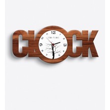 BK Kişiye Özel Clock Ahşap Duvar Saati - 5