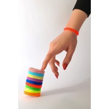 Belifanti Collection Kadın 12'li Renkli Yumuşak Esnek Bilek Lastik Saç Tokası