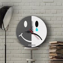 BK Kişiye Özel Farklı Tasarım Ahşap Duvar Saati (30 Cm.) - 17