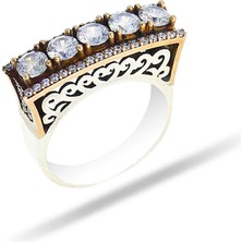 Doğan Silver Doğan Silverkadın Beştaş Otantik Gümüş Yüzük