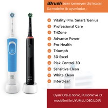 Ibrush Ultra Sensitive Pro Oral-B Şarjlı Diş Fırçası Yedek Başlığı (Bakırsız Dikiş Teknolojisi)