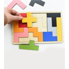 Adista Ahşap Tetris Puzzle - Blok Puzzle Zeka Oyuncağı