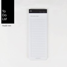 Munu Note Munuplanner -  Black & White To Do List (Yapılacaklar Listesi)