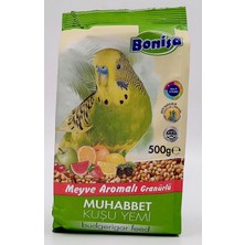 Bonisa Muhabbet Kuşları Için Meyve Aromalı Kuş Yemi 500 gr