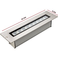 Ledhouse 30 cm Wallwasher 9 LED Duvar Boyama LED Aydınlatma Sıva Altı Dış Cephe (Sıvaaltı)