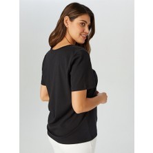 Faik Sönmez Kadın V Yaka T-Shirt