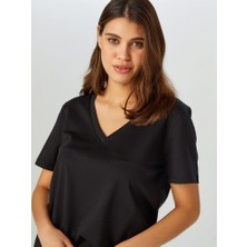 Faik Sönmez Kadın V Yaka T-Shirt