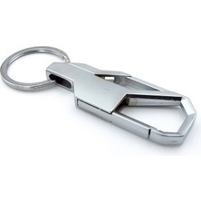 Solfera Gri Renkli  Metal Kanca Hook Tasarım Metal Anahtarlık KC986