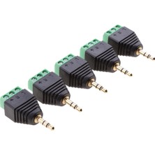 Gazechimp 20X 3.5mm 1/8 "stereo Fiş Av 3 Vidalı Terminal Bloğu Konektör - Siyah (Yurt Dışından)