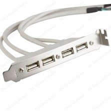 BK Teknoloji Pc Anakart 9 Pin Header 4 Port USB 2.0 Dişi Kablo Pcı Braketi