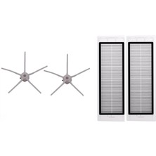 Populer Roborock S5 Max S50 S6 S6 Maxv S6 Pure Beyaz Yan Fırça ve Hepa Filtre Seti Uyumlu
