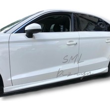 SML Dizayn Audi A3 YAN-MARŞPIYEL-SEDAN-2013-2017-YAN-EK-TAKIMI (Plastik)