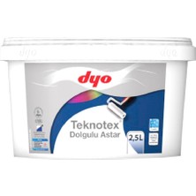 Avmdepo Dyo Teknotex Dolgulu Dış Cephe Astarı 2,5 Litre Beyaz