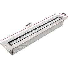 Ledhouse 50 cm Wallwasher 18 LED Duvar Boyama LED Aydınlatma Sıva Altı Dış Cephe (Sıvaaltı)