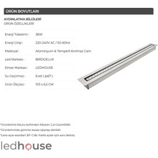 Ledhouse 100 cm Wallwasher 36 LED Duvar Boyama LED Aydınlatma Sıva Altı Dış Cephe (Sıvaaltı)