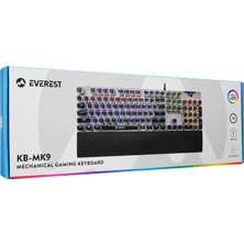 Everest Kb-Mk9 Rgb Blue Switch Mekanik Siyah Oyuncu Klavyesi