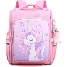 TopOne Kızlar Için Okul Sırt Çantaları Çok Fonksiyonlu Sevimli Unicorn Büyük Kapasiteli Schoolbag (300 * 180 * 370MM) (Yurt Dışından)