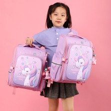 TopOne Kızlar Için Okul Sırt Çantaları Çok Fonksiyonlu Sevimli Unicorn Büyük Kapasiteli Schoolbag (300 * 180 * 370MM) (Yurt Dışından)