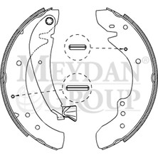 JMC Fıat Ducato- 97/02; Arka Fren Pabucu 1,9/2,0/2,5/2,8 (127X56) (14 Kişilik) (Bramax)