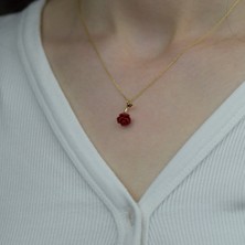 Lilarote Gül Altın Kolye