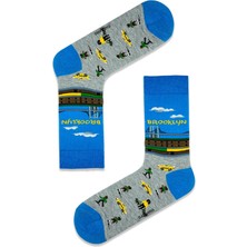 Carnaval Socks Brooklyn Tasarımlı Renkli Çorap