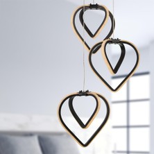 Begüsa Sevinç 3'lü Avize Siyah