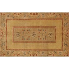 Sempati Halı Özel Vintage  El Dokuma Eskitme Halı 150X 232 cm 8776