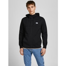Jack & Jones Kapüşonlu Fermuarlı Erkek Sweatshirt-12204926