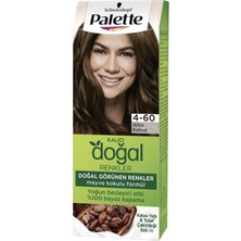 Palette Kalıcı Doğal Renkler Saç Boyası 4-60 Altın Kahve