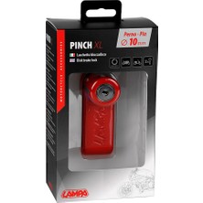 Lampa Pinch XL Kırmızı 10mm Disk Kilidi 2 Anahtarlı 91566