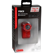 Lampa Pinch Kırmızı 5,5mm Disk Kilidi 2 Anahtarlı 91564