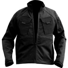 Genıus Store Erkek Spor Combat Mont Softshell Outdoor Su ve Rüzgar Geçirmez Ceket 4 Cepli