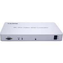 Gplus 4KVW346 3x3 Video Wall Controller 4K Ultra Hd HDMI Duvar Ekran Denetleyici 1x9 Tv Görüntü Genişletici