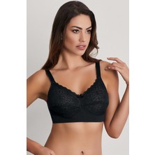 Eros ERSK320 Laura Balensiz Ekstra Minimizer Sütyen 100DD Siyah Renk Gün Boyu Destek ve Konforlu Tasarım