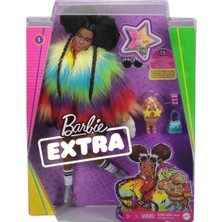 GVR04 Barbie Extra - Renkli Ceketli Bebek