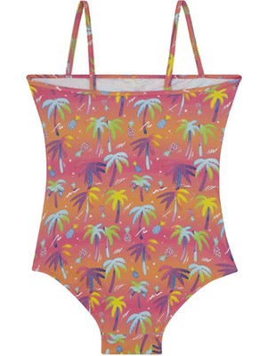 Slipstop Çok Renkli Kız Çocuk Mayo SM22110228 Tropic Junior Swimsuit