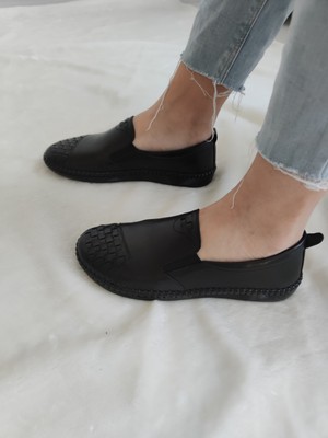 Burç Deri Ayakkabı  - Siyah - 37 - ST00116-SİYAH-37