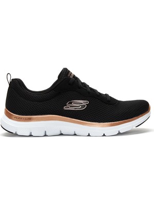Skechers Flex Appeal 4.0 Kadın Siyah Günlük Stil Ayakkabı 149303 Bkrg