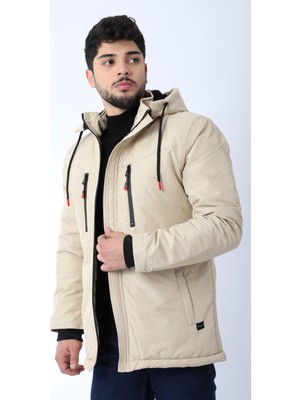 Stilkombin Çift Göğüs Fermuarlı Su Geçirmez Şişme Mont Pldp 2941