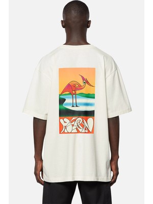 Lobbe Oversızed Tee Os Heron Abstract 003