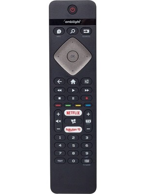 Phılıps Orjinal Kl Phılıps Ambılıght Netflıx-Rakuten Tv Tuşlu 43PUS6504/62 LED Tv Kumandası