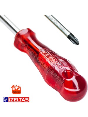 Izeltaş Yıldız Tornavida Kraft 4.5 x 80 Ince Uç