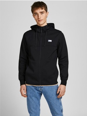 Jack & Jones Kapüşonlu Fermuarlı Erkek Sweatshirt