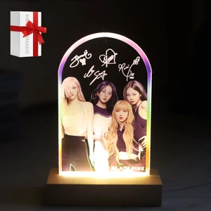 Swico Remado Kpop Blackpink Temalı LED Akrilik Gece Lambası - Kahverengi (Yurt Dışından)